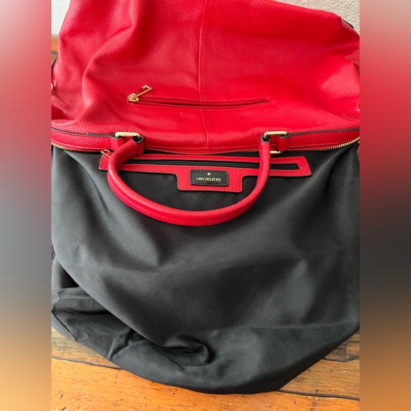 ORA DELPHNE Adele Red Pebble Satchel
BAG. - Picture 3 of 6